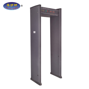 best sell metal detector door frame used metal security gates with 6 detect zones, LED side light alarm